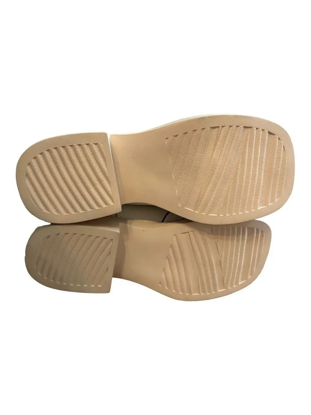 YOUTHJUNE Rice White Contrast Leather Bootie - Women